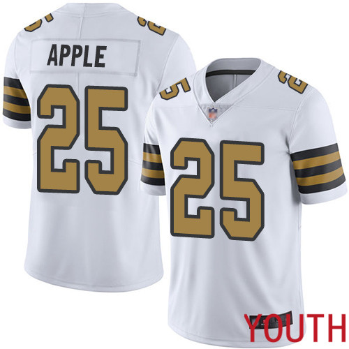 New Orleans Saints Limited White Youth Eli Apple Jersey NFL Football #25 Rush Vapor Untouchable Jersey->youth nfl jersey->Youth Jersey